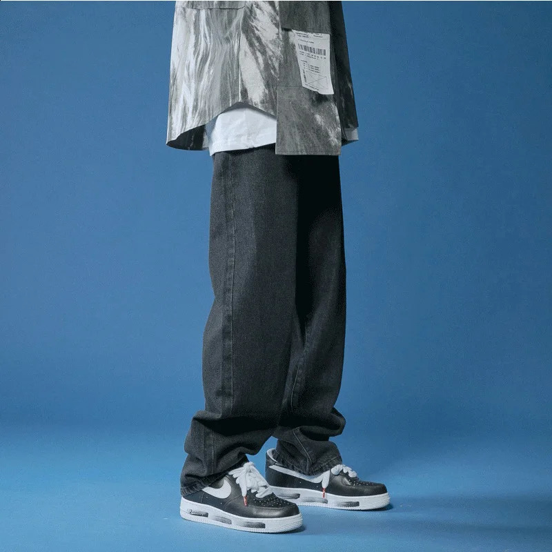 Mens Jeans Large Denim for Teens Trousers Men Jean Baggy Pants Fashion Man Male Trendyol Streetwear Korean 251018
