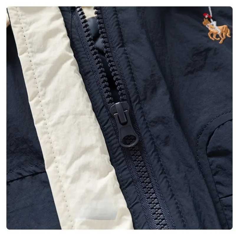 New Winter Boys Lightweight Padded Cotton Jacket Childrens ColorBlock CottonPadded Coat Fashionable and Warm Outerwear Y251023