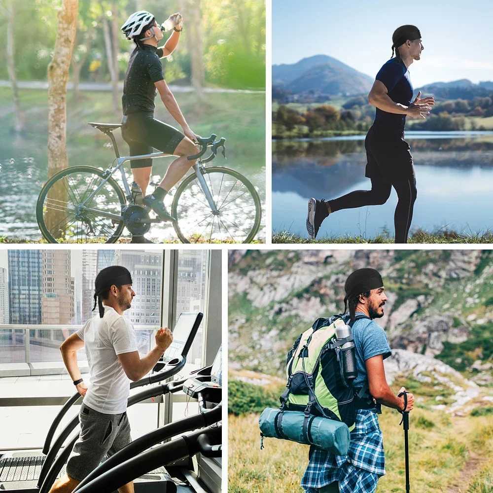Bicyc Sweating Beanie Cycling scarf band Quickdry Pirate Hat Beanie Hat for Outdoor Cycling MotorcyclingW251023