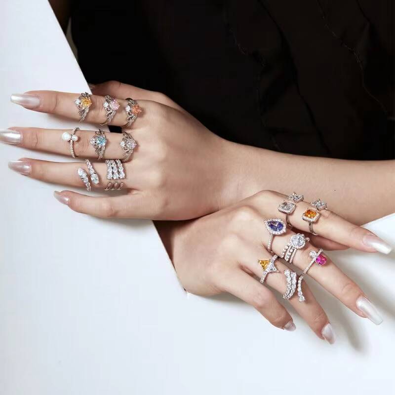 Trendy Vintage 925 Sterling Silver 8A Cubic Zirconia Ice Princess Crown Tiara CZ Eternity Band for Wedding Engagement Great Gift