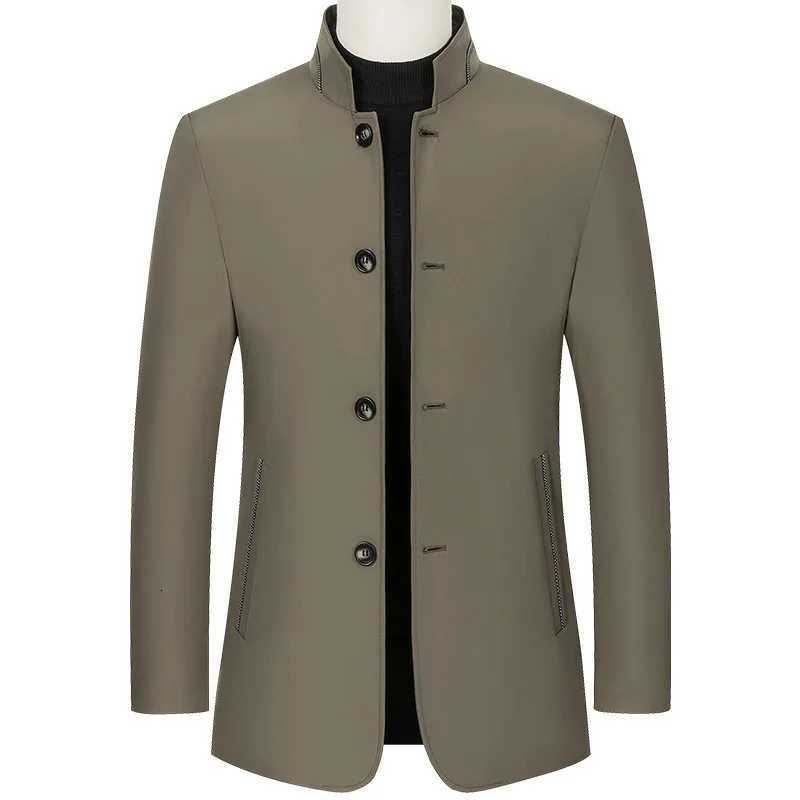 BROWON Brand Business Casual Men Jacket 2025 Spring and Autumn Solid Color Stand Collar Jackets for Men Outerwear Work Coat Men W251023