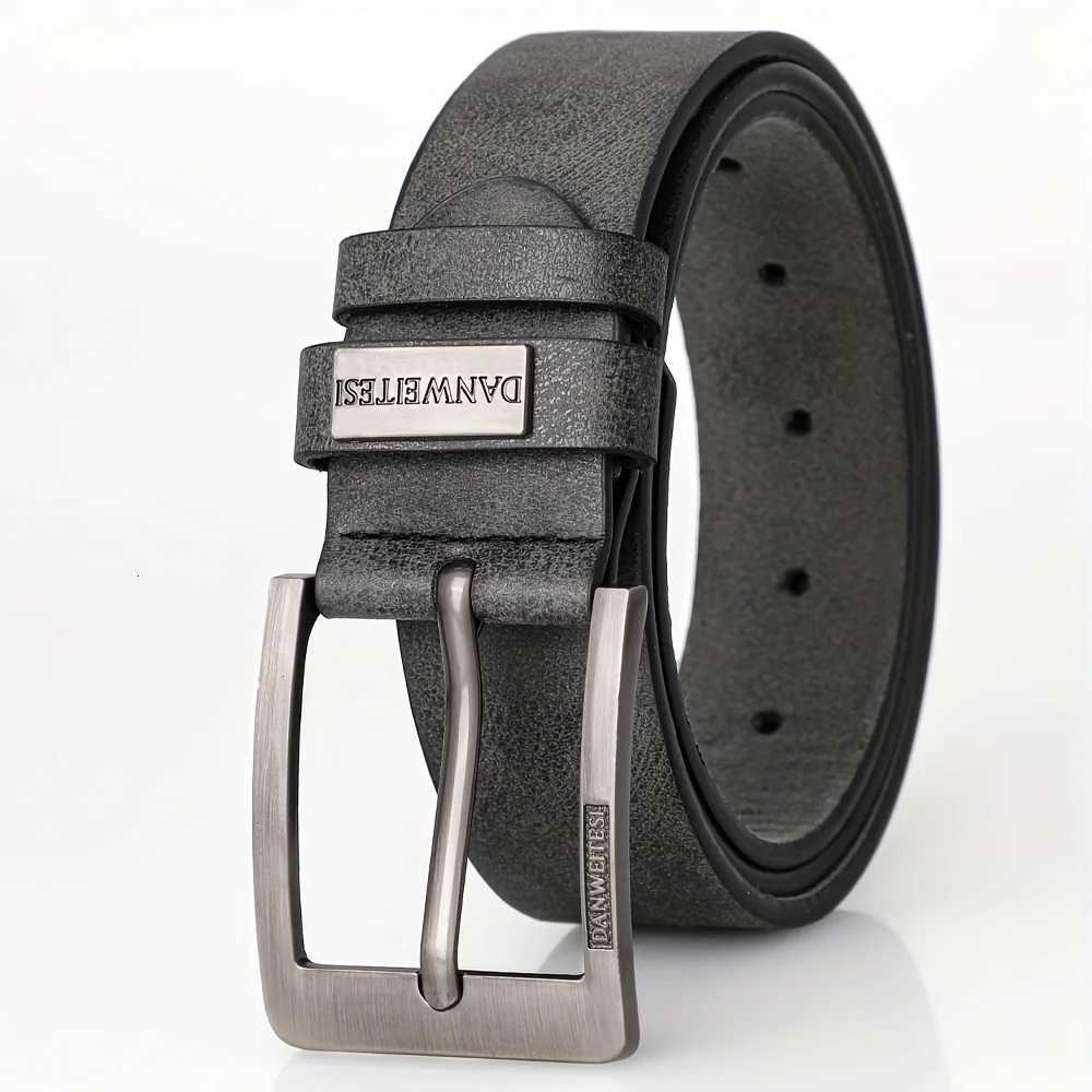 New Mens HighQuality PU Leather Belt Metal Pin Buckle Belt Leisure Business Waistband Fashionable Male Accessory Designer BeltXJ251023