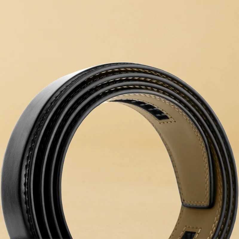 Men Belt Genuine Leather Belts Without Buckle Mens Belts Without Buckle Cowskin Luxury Belt Black Brown Cinturones Para MujerXJ251023