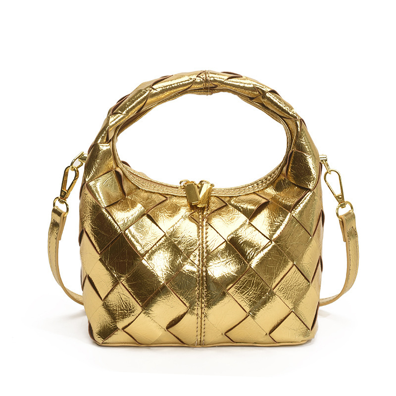 Luxury Brand Designer Bag 2025 Model Quilted Woven Handbag For Women Fashionable Elegant Single Shoulder Crossbody Bag Ladies Textured Niche Women