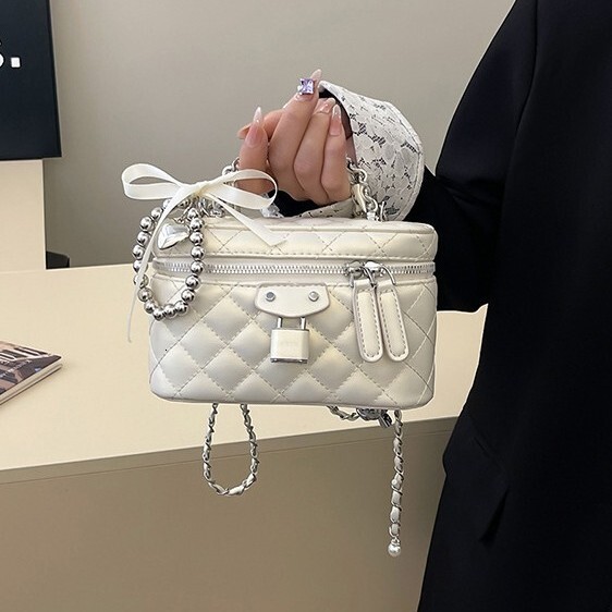Luxury Brand Designer Bag High-Quality Textured Handbag For Women 2025 New Fashion Chain Shoulder Bag Small Style Quilted Crossbody Bag
