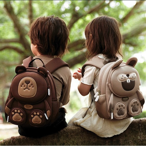 New Forest Animal Designer Children's Backpack Boys and Girls Kindergarten Baby Travel Backpack Fashion Breathable Backpack