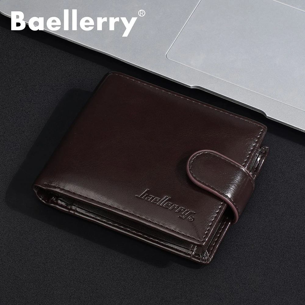 Baellerry Short Men Wallets Zipper Coin Pocket Business Male Purses High Quality PU Card Holder Small Wallet For Men251023