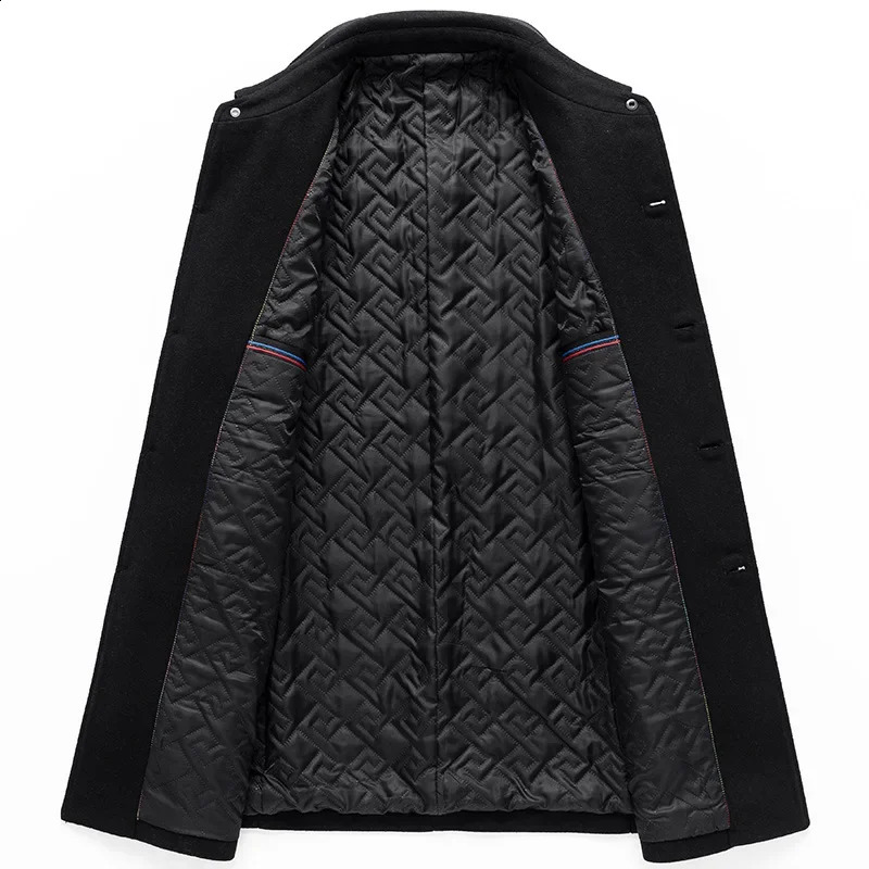 Men Woolen Lapel Business Casual Trench Coats Man Winter Long Jackets Overcoats Male Cashmere Blends 5 251023