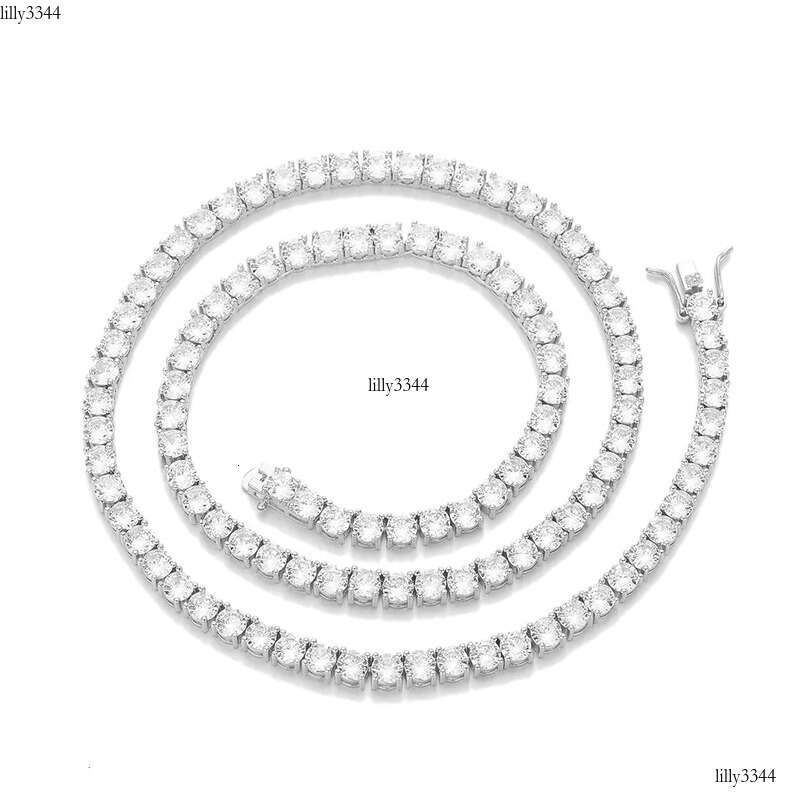 Zircon Tennis Chain Jewelry for Women Hip Hop Men's Accessories Necklace TennsChain