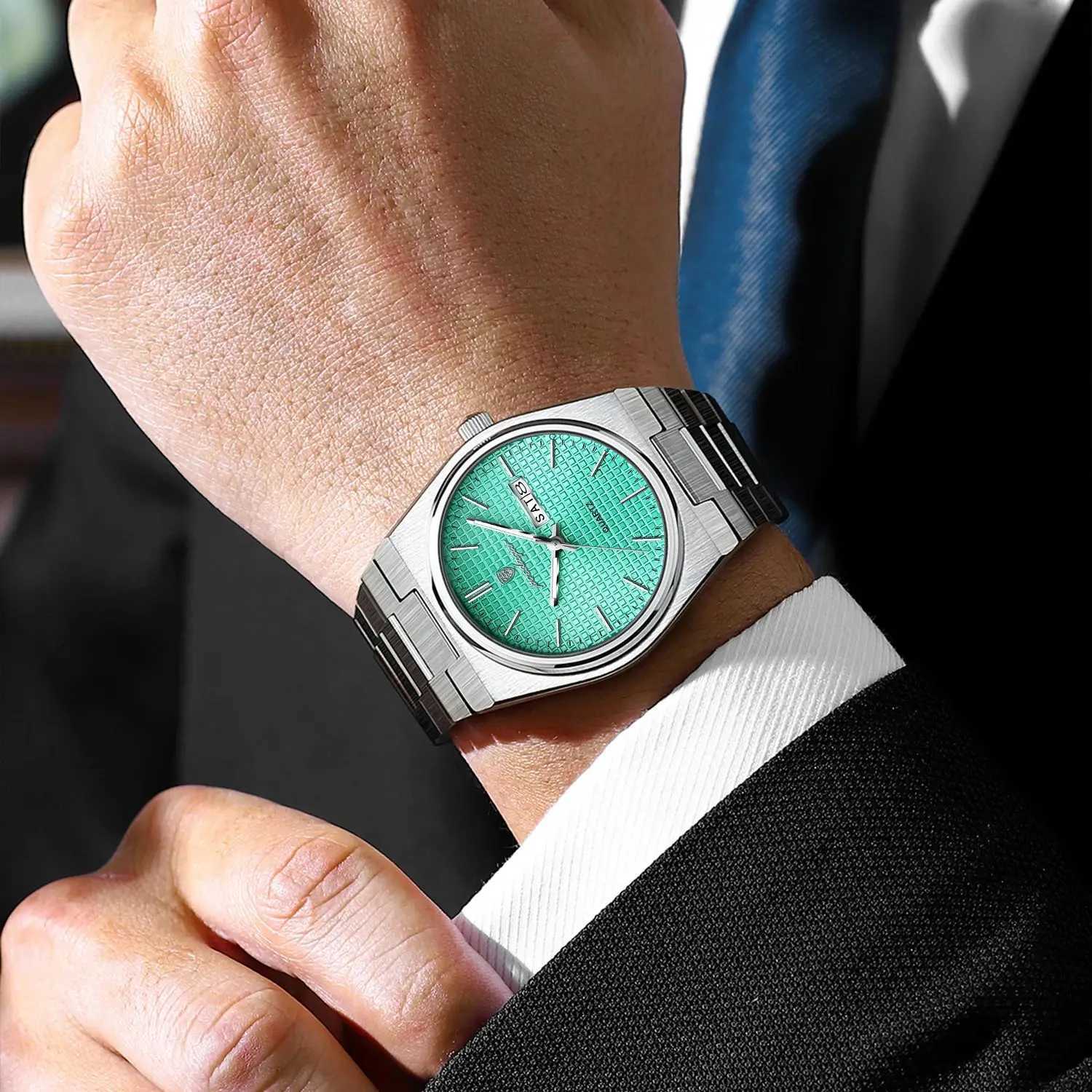 POEDAGAR Top Business Man Watch Luminous Waterproof Stainless Steel Men Wristwatch Date Week Quartz Fashion Casual Mens WatchesL251023