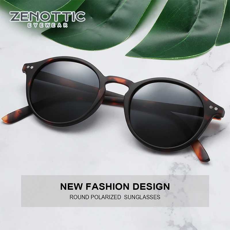 ZENOTTIC Fashion Polarized Sunglasses Men Women Brand Designer Retro Round Sun Glasses Vintage UV400 Goggles ShadesW251023