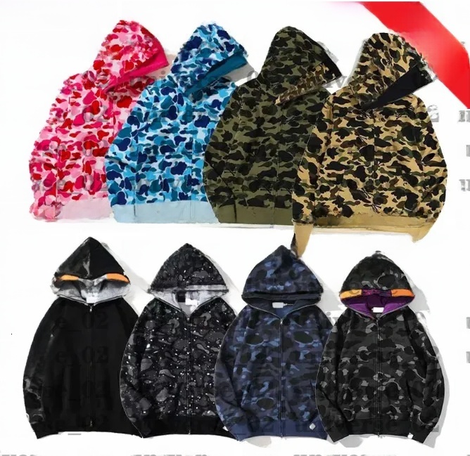 High Quality Mens Hoodies Designer Hoodie Men Shark Print Hoodie Designer Hoodie Jacket Tracksuit Men Polo Veste Coat Fashion Hooded Long Sleeve Zip U