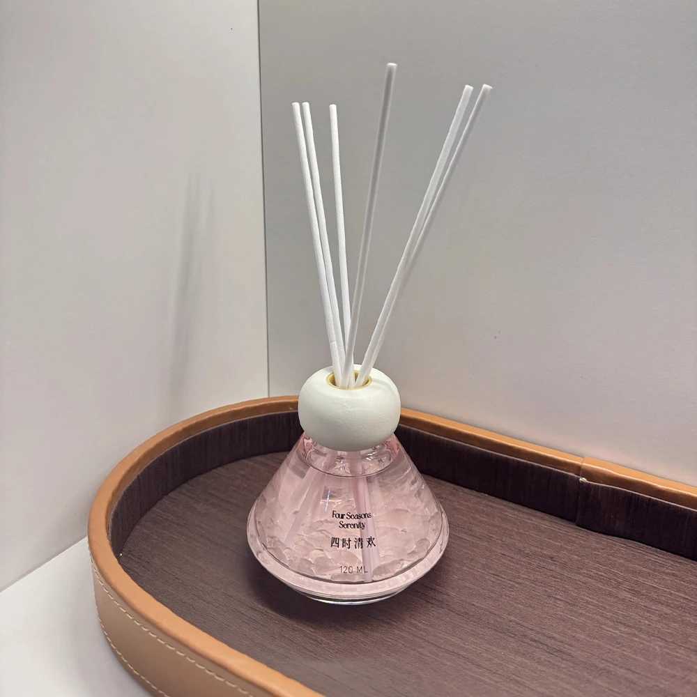120ml Fireless Aratherapy Set Rose Essential Oil with Rattan Sticks He Indoor Fragrance 180 Days LongLa Bedro Decor Y251023