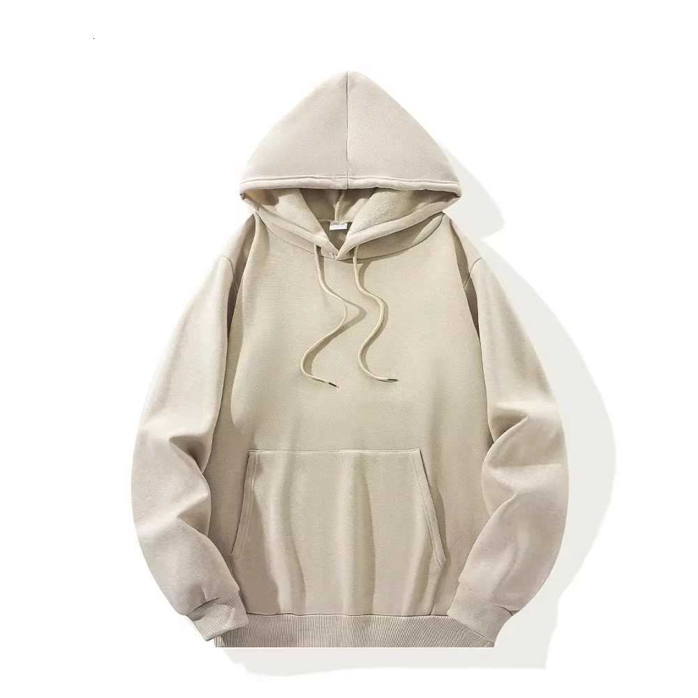 Solid Color Sports and Leisure Hoodie Mens and Womens Autumn and Winter Thermal Shirt Hiphop Street Wear Fashion Loose JumperT251023