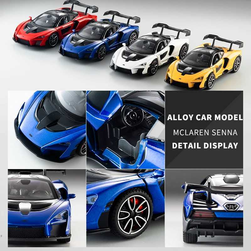 132 Diecast Metal simulation McLaren Sport car Alloy Exquisite model sound light boys toy gift Collection model carT251023