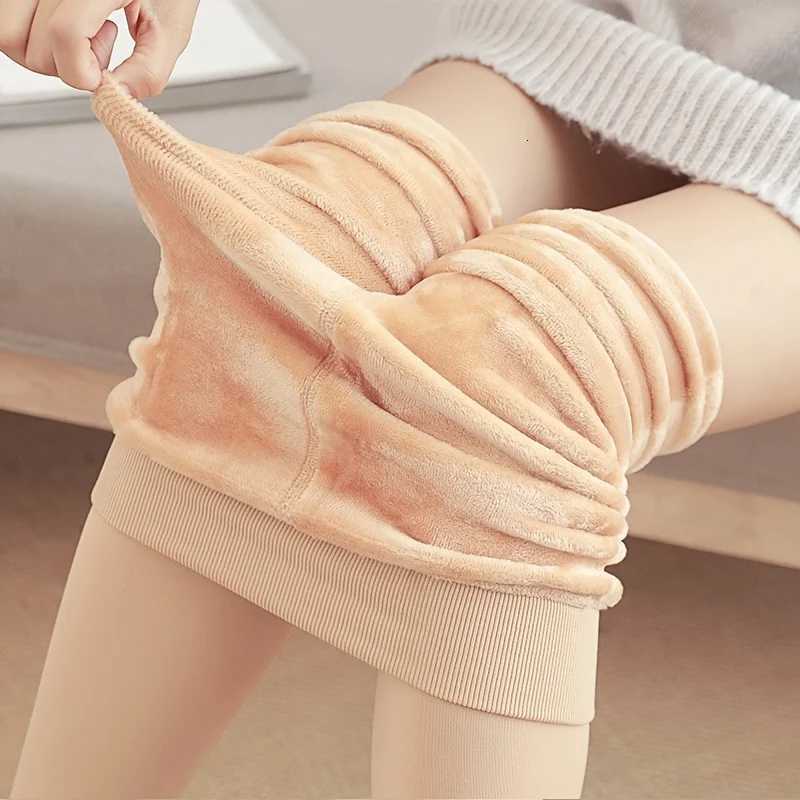 1 Piece Womens Plush Lined Tights Thermal Elastic Leggings Stockings HosieryT251023