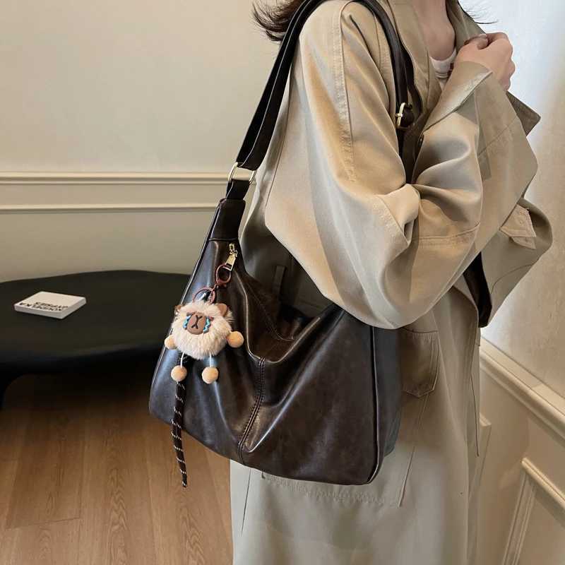 New Fashion Womens Crescent bag High Quality PU Leather Womens Shoulder Bag Waterproof Crossbody Bag Multi Functional Tote BagL251023