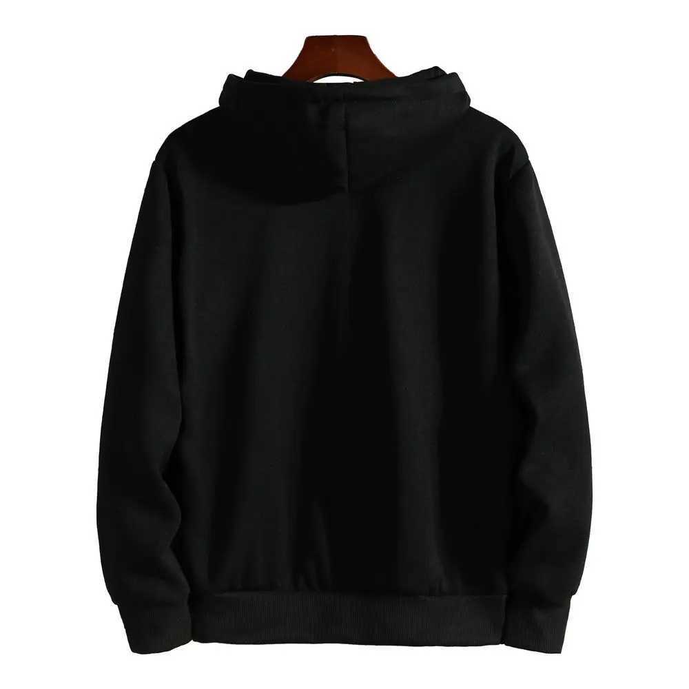 Mens Womens Autumn Winter Zip Up Hooded Sweatshirt Casual Sportswear Drop Shoulder Loose Fit Street FashionT251023