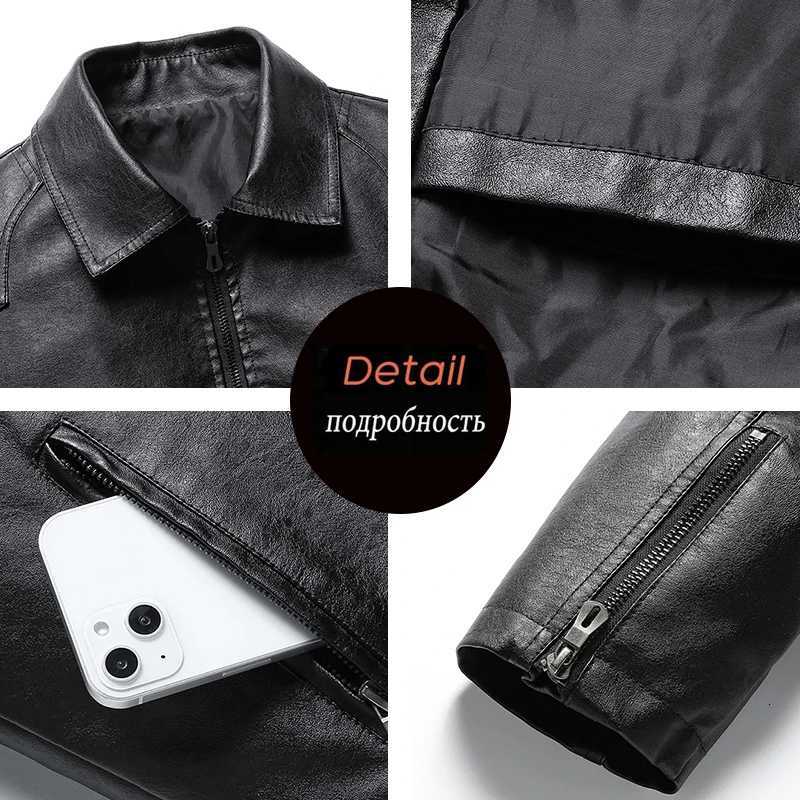 Spring Autumn Men Casual Motorcycle Biker Jacket Coats Mens Vintage Outwear Leather Jacket Man Fashion Jacket Male Plus Size 8XL W251023