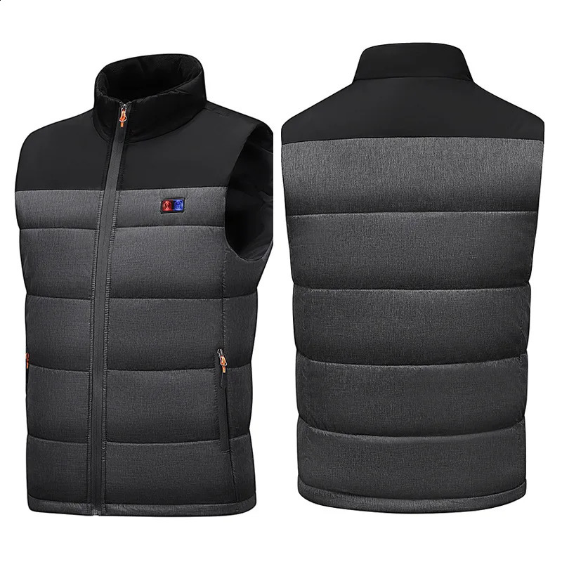 Heated Vest Unisex Charging Heating Clothing Cotton 11 Zone Constant Temperature Motorcycle Rider Gear 251023