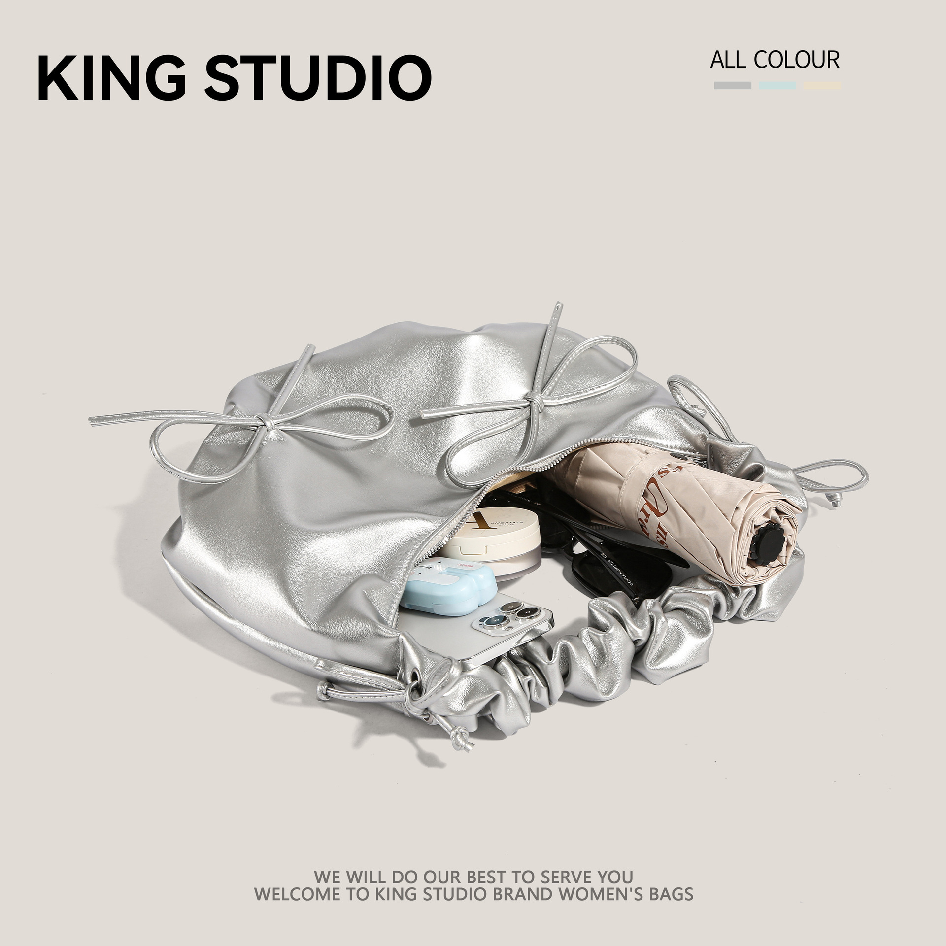 Luxury Brand Designer Bag Niche Design Pleated Strap Bowknot Shoulder Bag Cloud Bag For Women 2025 New Trend High-Quality Texture Underarm Bag