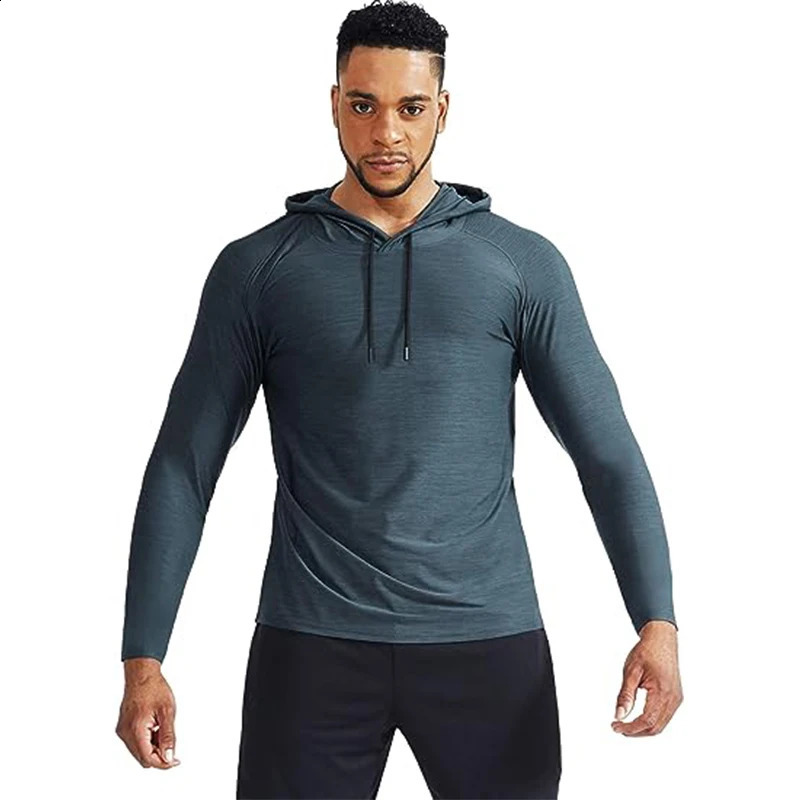 Sport Hoodies Jacket Men Gym Fitness Muscle Sweatshirt Sportswear Workout Athletic Pullovers Training Running Tracksuirts 251023