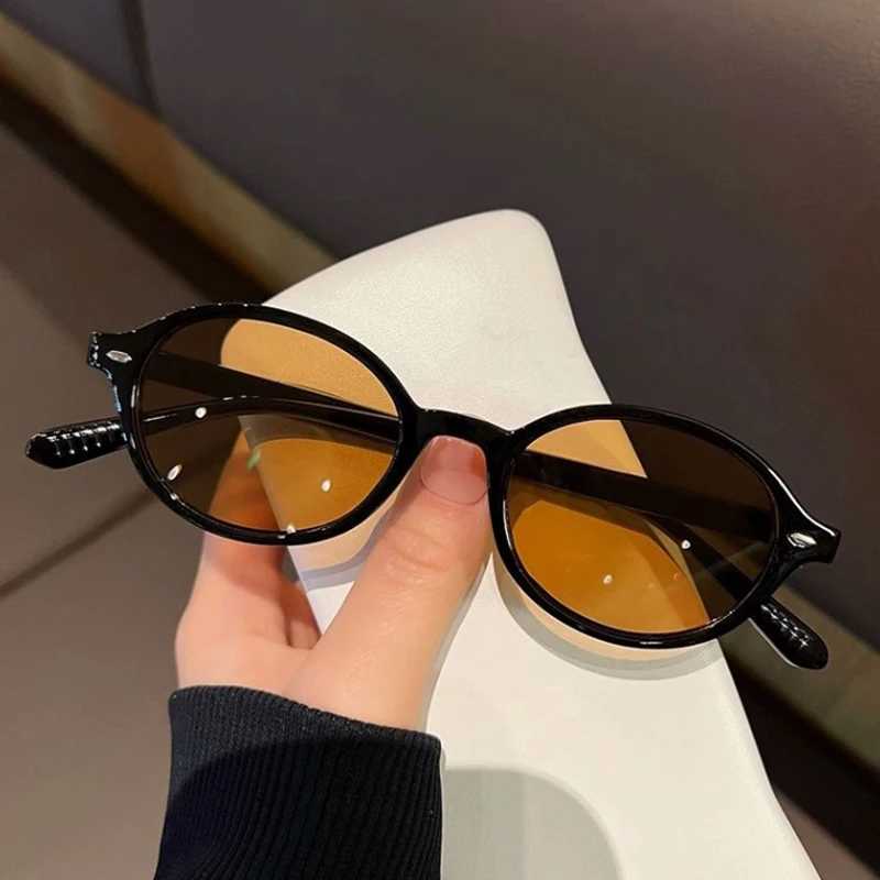 New Vintage Oval Sunglasses Women Men Luxury Brand Small Rectangle Sun Glasses Female Small Ellipse Eyewear Oculos De SolW251023