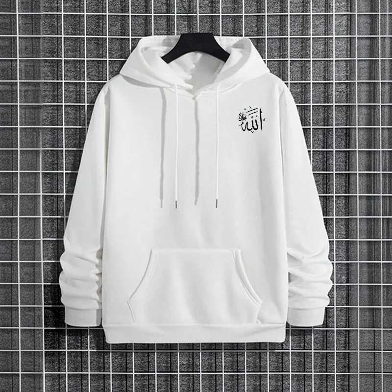 Islam Allah Print Sweatshirt Fall Winter Fashion Mens Hoodie Home Outdoor Comfort Warm Casual Sporty Hooded PulloverT251023