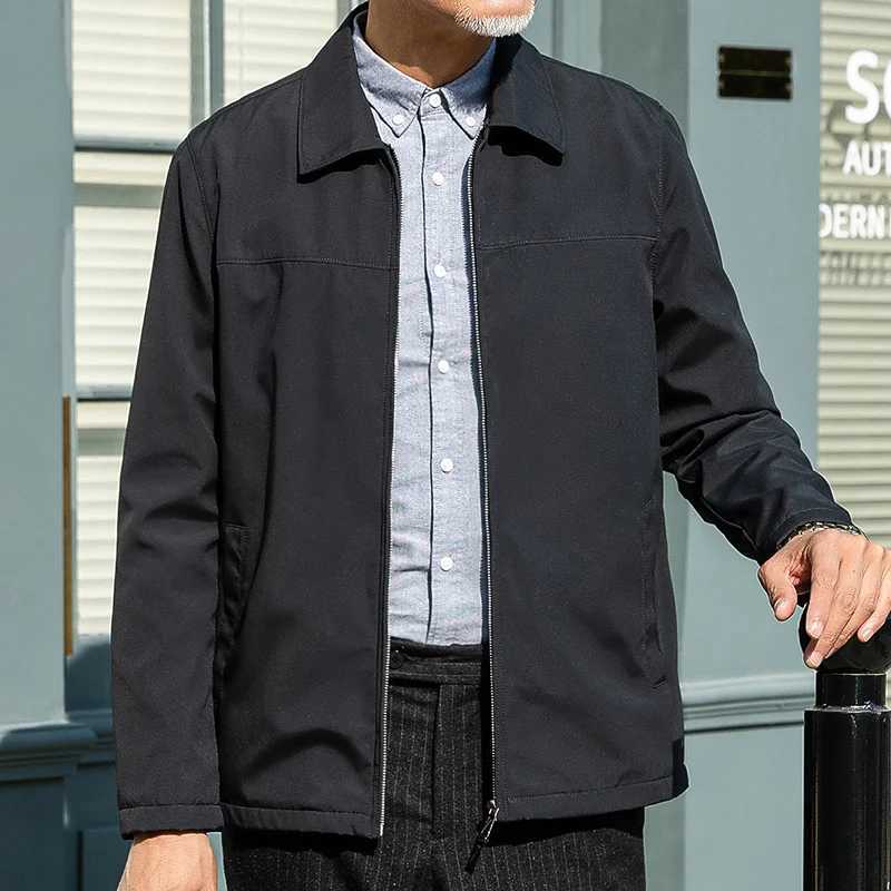 Male New Mens Middleaged Elderly Jackets Plus Size Spring Blazer Solid Autumn Business Casual Jacket Dad Suit Plus size W251023