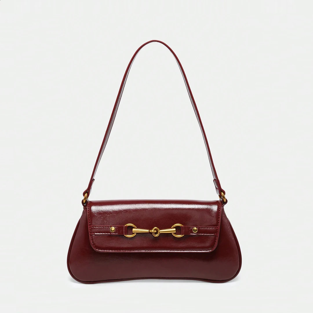 Underarm Bag Fashionable and Versatile Solid Color Artistic Stick Elegant Retro Leopard Pattern Shoulder 251014