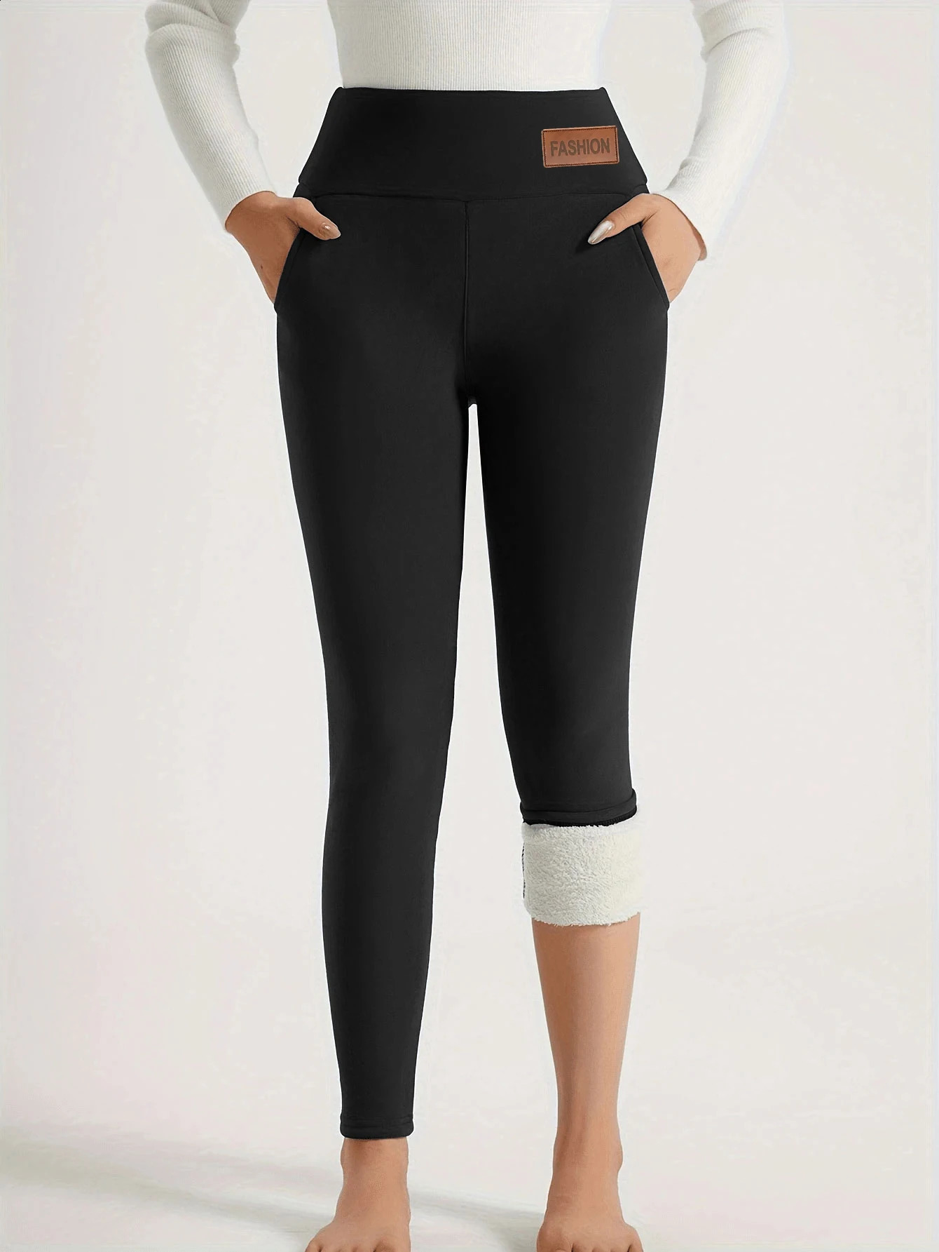 Ultra Warm Womens Fleece Lined Leggings Plush Thermal Lining Super Soft Stretchy For Cold Weather Cozy Winter Essential 251022