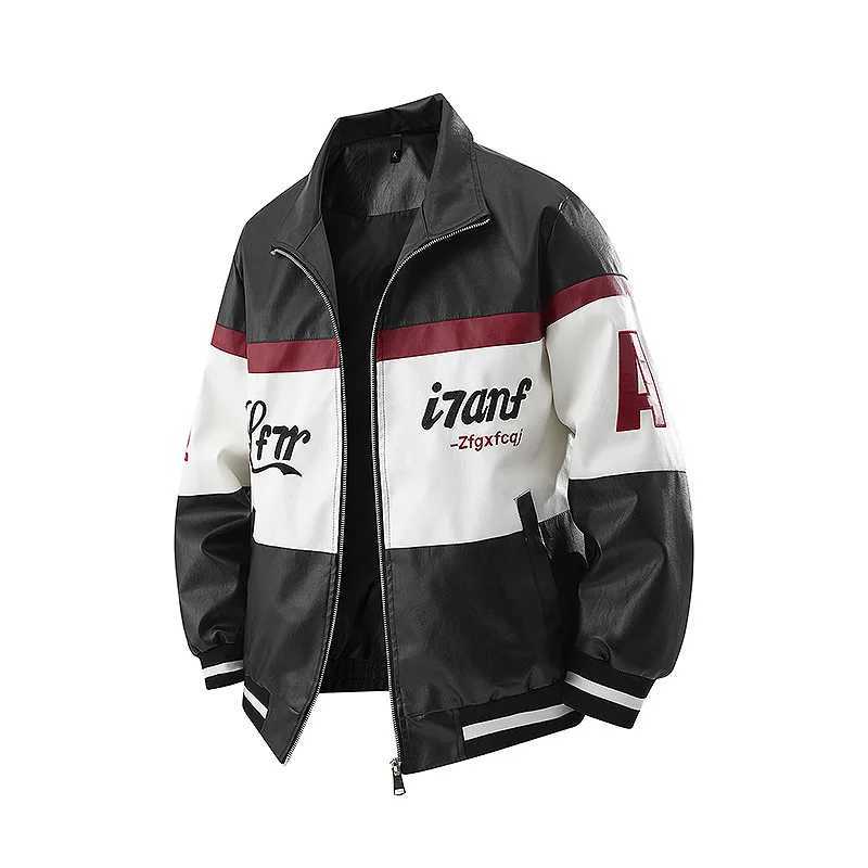 Mens Fashion Motorcycle Jacket Spring Autumn 2025 Trend Washable Leather Breathable Waterproof StainResistant W251023