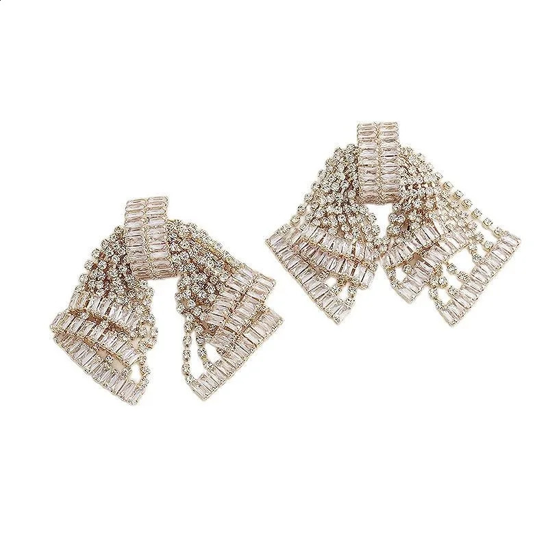 Modern Jewelry European and American Tassel Bowknot Earrings For Women Female Gifts Cool Trend Ear Accessories 251018