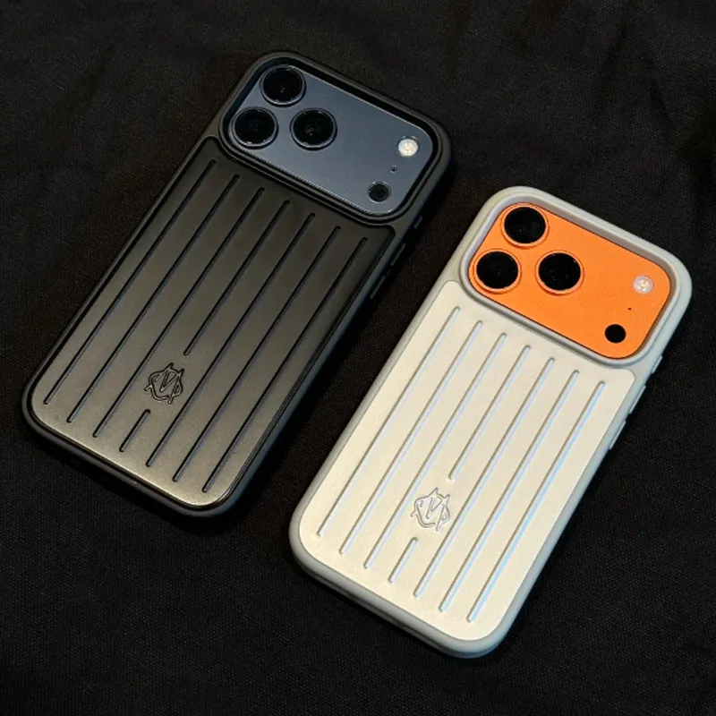 2025 newest Phone Case Suitcase Designer iPhoneCase for Apple iPhone 17 Pro Max 16 15 14 13 Polycarbonate Aluminum Alloy MagSafe Weave Back Cover Coque Funda Cases