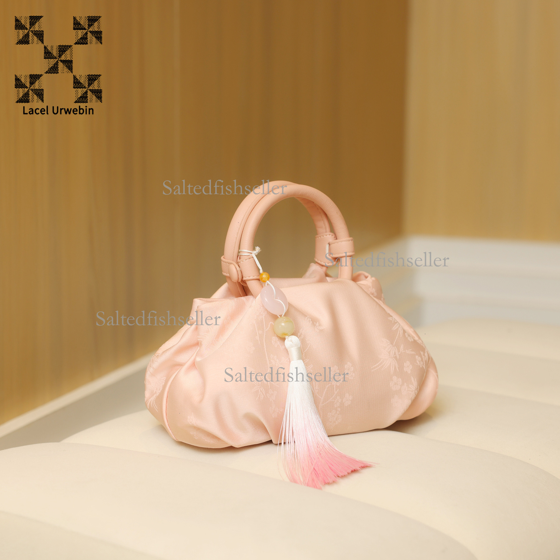 Lacel Urwebin Designer Women's Hand-held Cloud Bag Luxury New High-end Versatile New Chinese Style Dumpling Bag Mini Embroidered Shoulder Crossbo