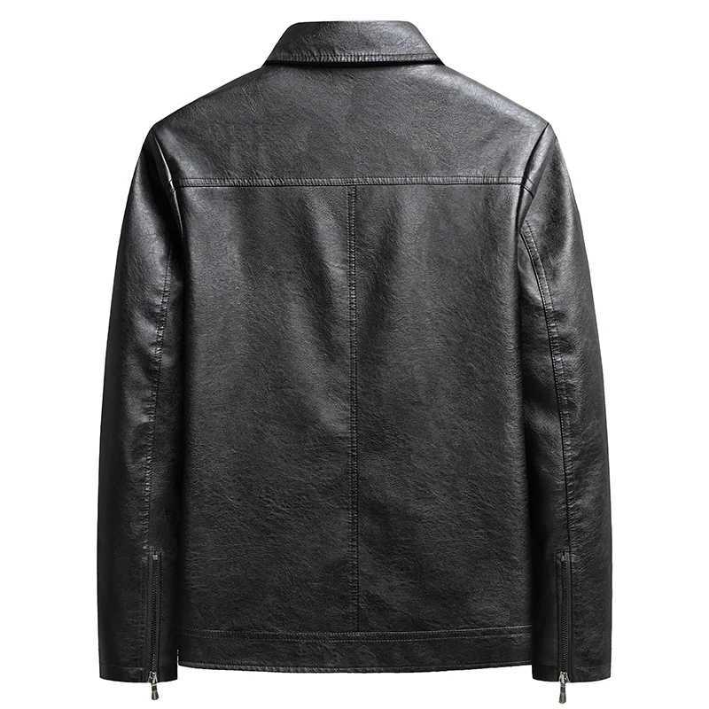 Spring Autumn Men Casual Motorcycle Biker Jacket Coats Mens Vintage Outwear Leather Jacket Man Fashion Jacket Male Plus Size 8XL W251023