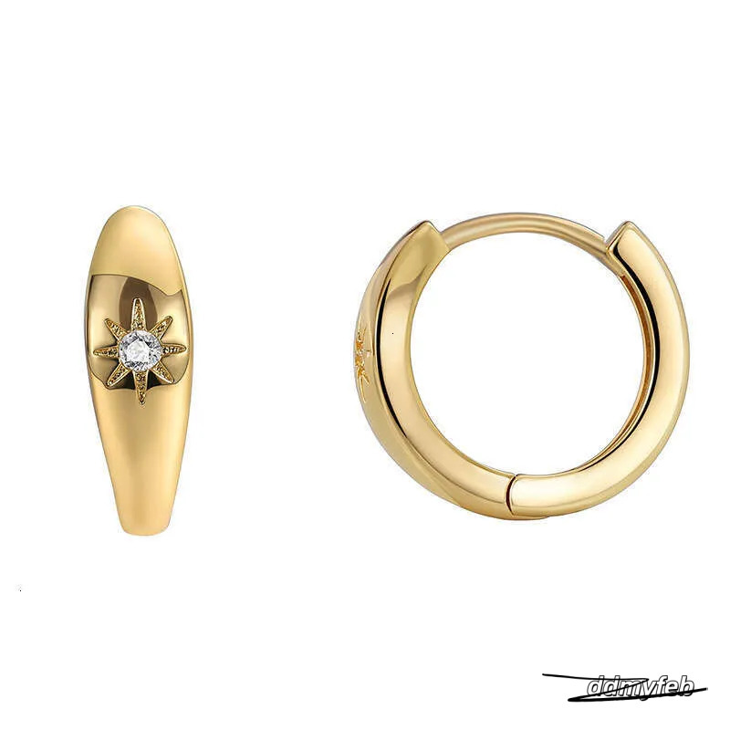 Minimalist Cubic Zirconia Earrings For Women - Fashionable Copper Sier Square Studs Ddmyfeb