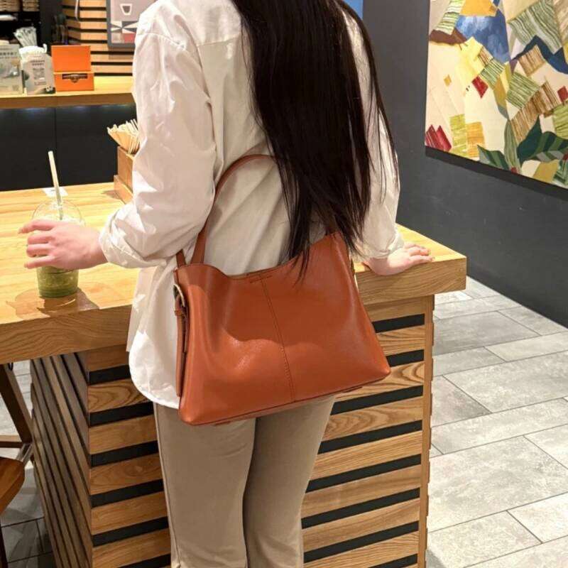 Jonlily Women Genuine Leather Shoulder Female Handbag Totes Casual Crossbody High Capacity Commuter Bag Purse -Kg2061 Mdng251023