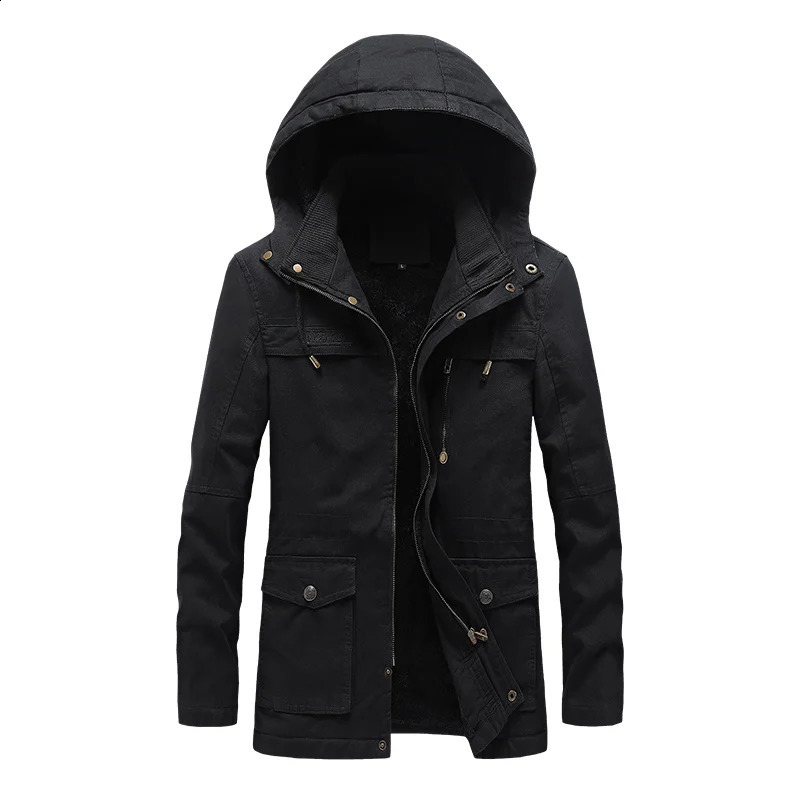 Mens Casual Cottonpadded Jacket Warm Waterproof Crisp Highquality Fabric Comfortable Skin Breathable Wear Resistant Coats 251015