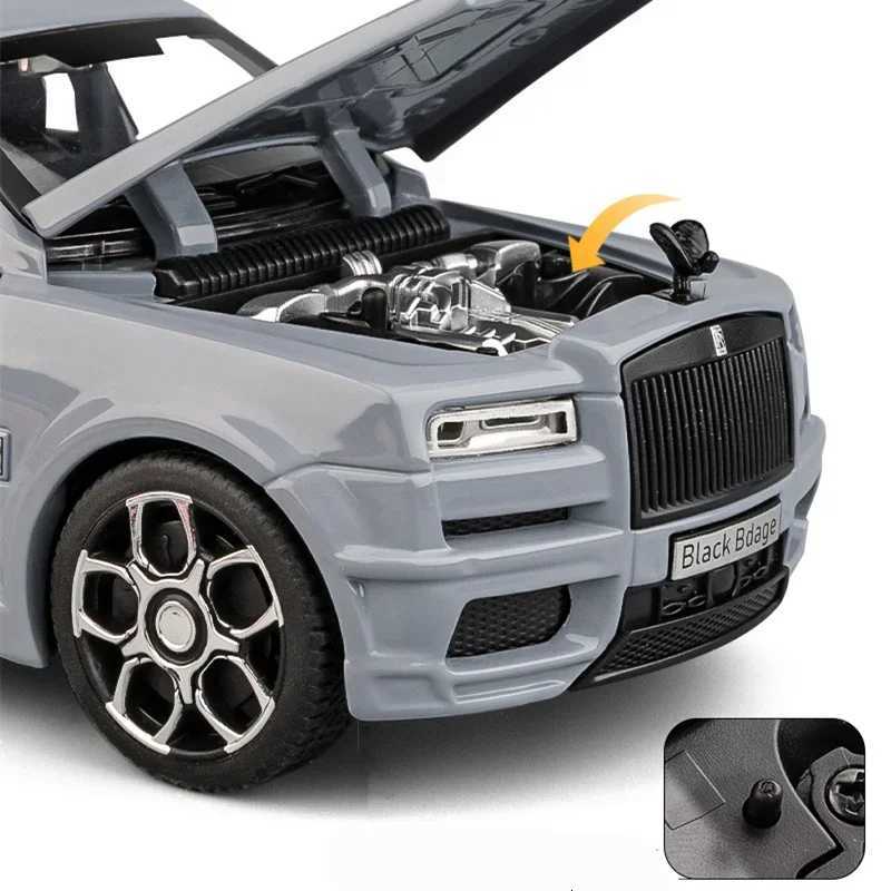 136 RollsRoyce Cullinan car model diecast throwback car toy car open door lights and sounds boys toys children adult giftT251023