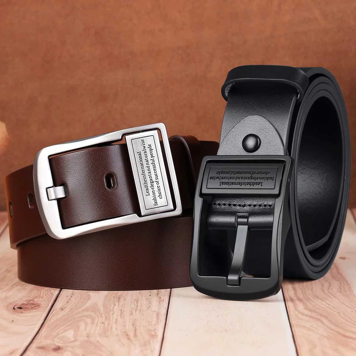 Mens genuine leather business belt high quality genuine leather suitable for work gatherings formal occasions jeans beltXJ251023