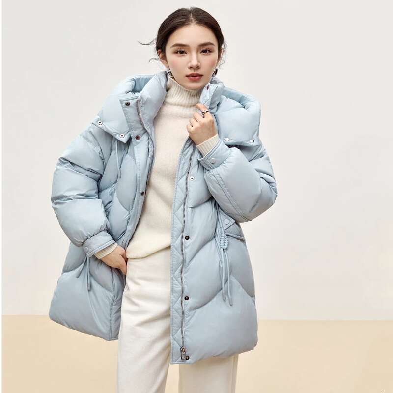 90% White Duck 2025 Winter Thick Stand Neck Long Down Coat Puffer Jacket Women Outerwear womens coat