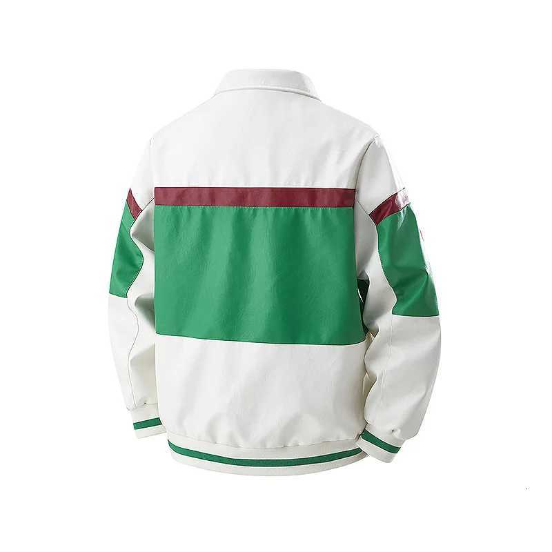 Mens Fashion Motorcycle Jacket Spring Autumn 2025 Trend Washable Leather Breathable Waterproof StainResistant W251023