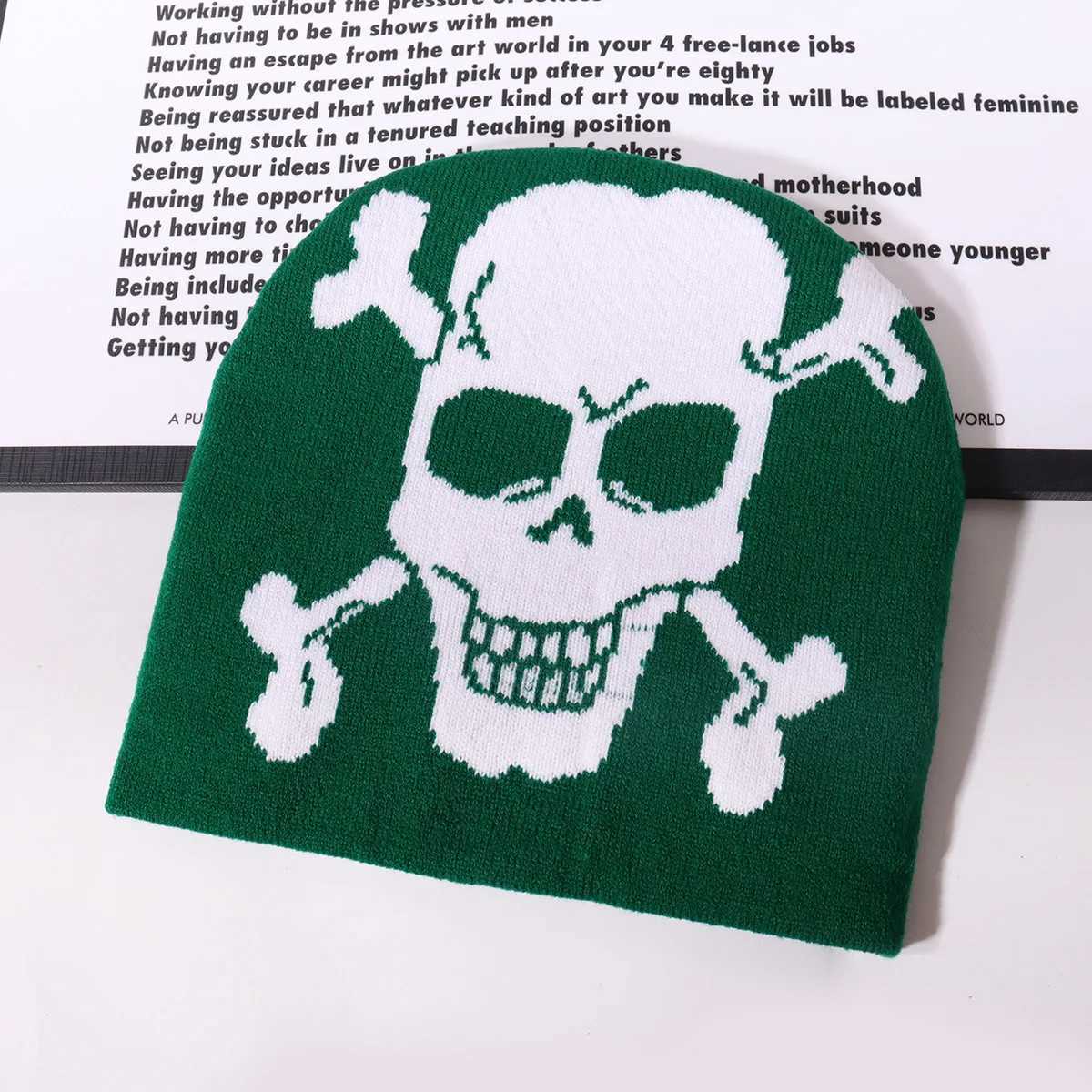 HipHop Beanie Hat for Women Men Y2k Beanie Jacquard Hat Warm Beanie Skull Cap Knitted Hat Harajuku StyleXJ251023