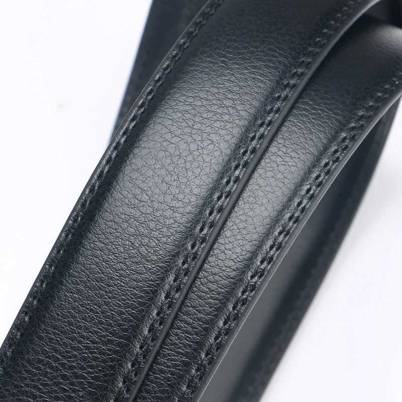 Men No Buckle 35cm Wide 130 140 150 160 170 cm Large Plus Size Belt Straps No Buckle for Automatic Buckle Genuine Leather BeltsXJ251023