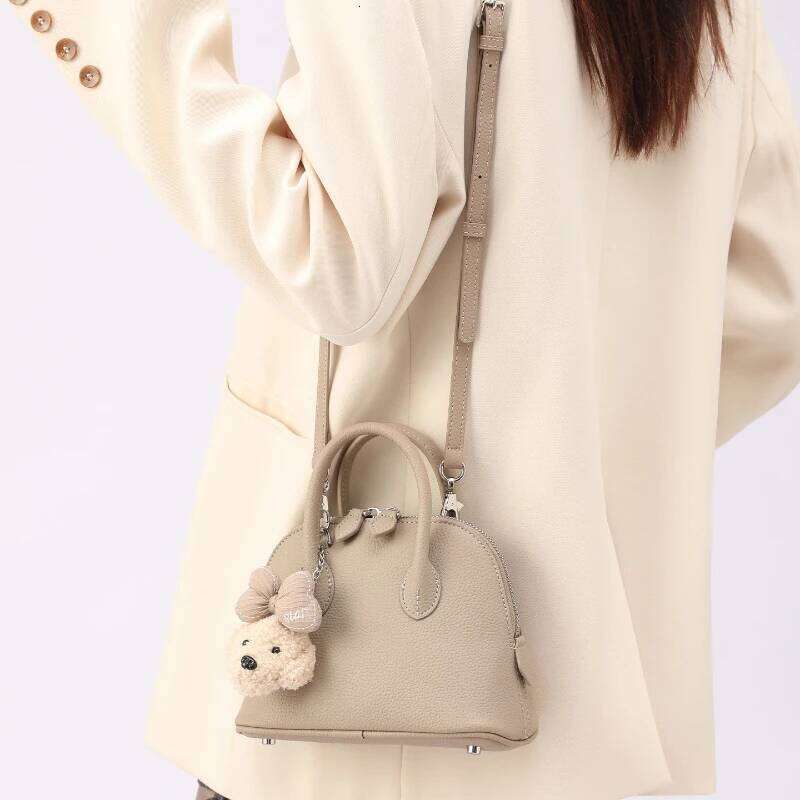 Shell Shaped Crossbody Women's PU Leather Handbag New Fashion Versatile Tote Bags Small Niche Design Shoulder Bag Purses Mdng251023