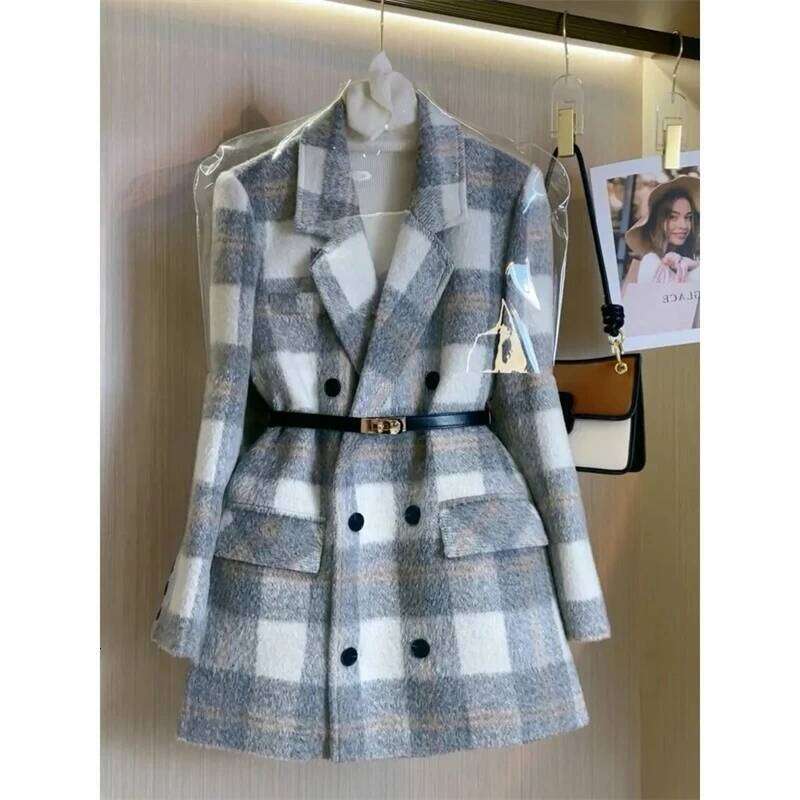 Women's Wool Coat New Autumn Winter Design Sense Temperament Ladies Outerwear Fashion Korean Version Femme Woolen Jacket