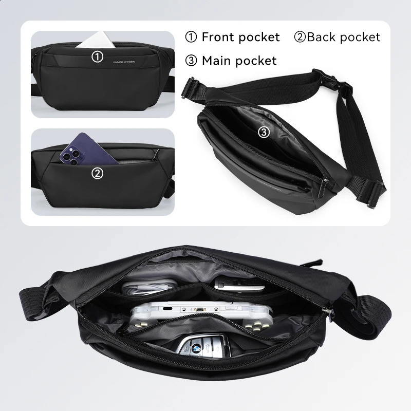 MarkRyden EasePack Sling Your Daily Leather Crossbody Bag for Travel and Everyday Comfort Crossbody bag Messenger Bag251023