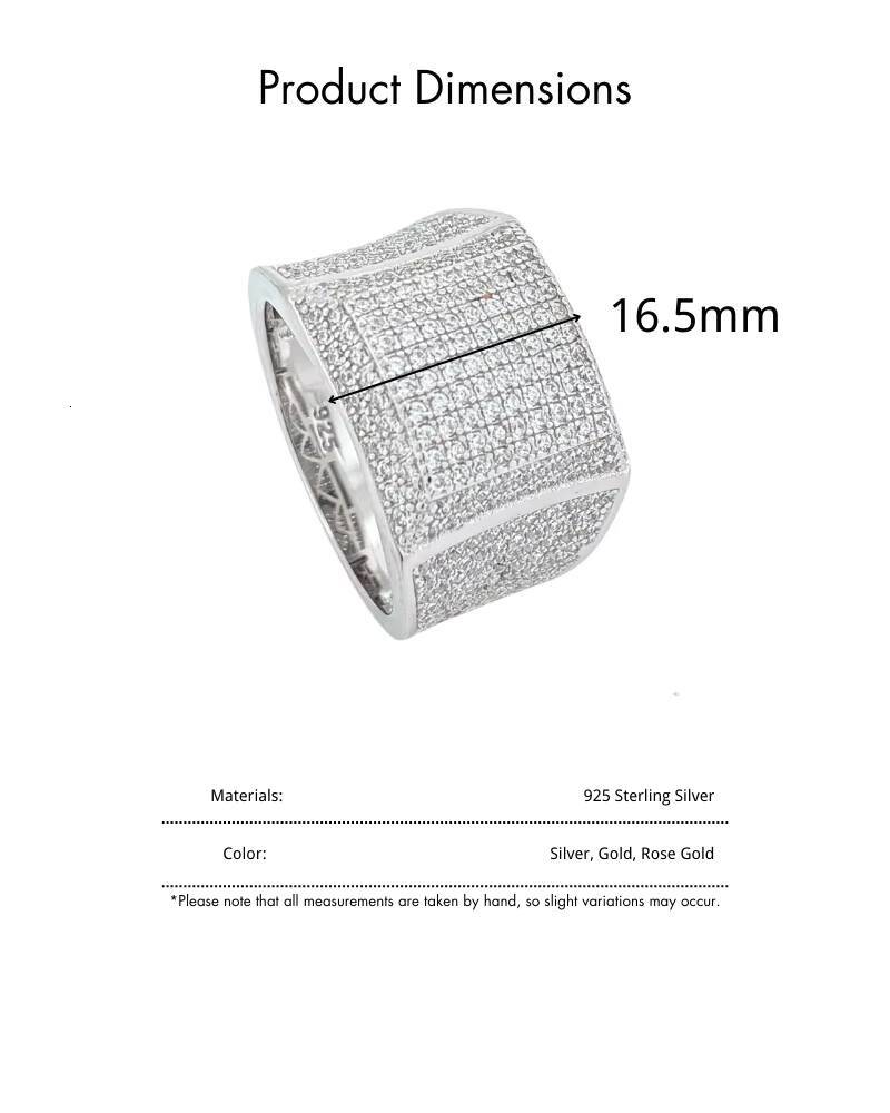 Fine Jewelry Fashionable 19ct Big Moissanite Diamond Gemstone Ring S925 Sterling Silver for Weddings Engagements