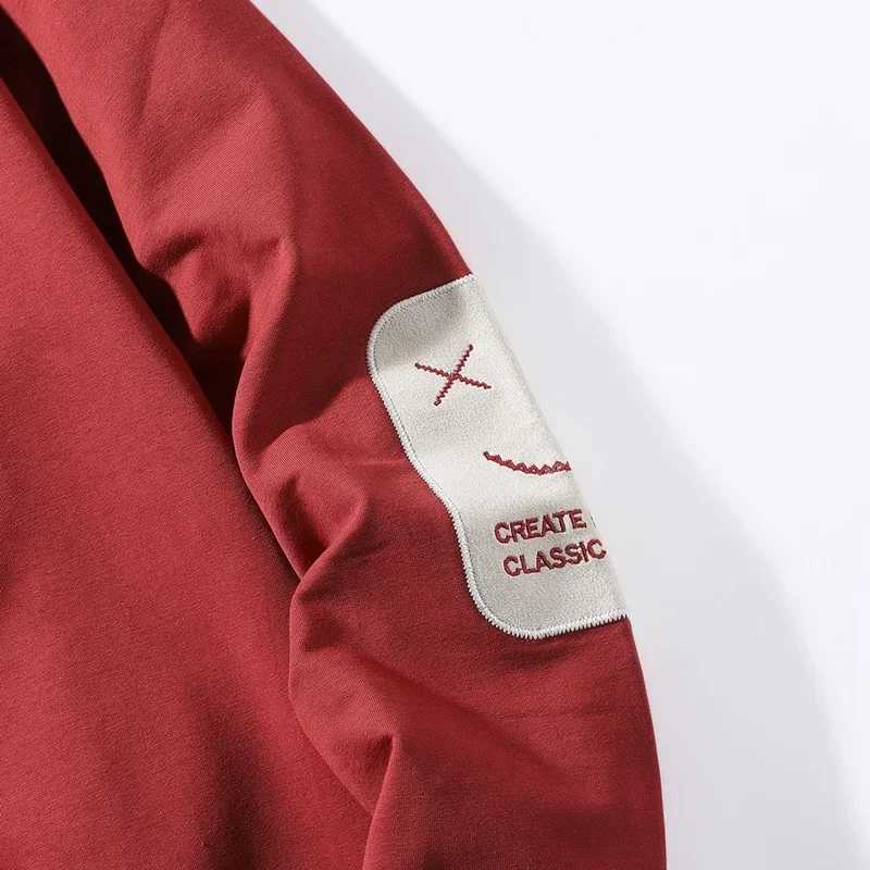 Autumn Casual Hoodies Mens Top Fashion Long Sleeve Round Neck Sweatshirts Streetwear Men Clothes Loose Pullovers Hip Hop OutwearT251023